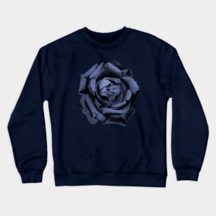 Blue Charcoal Rose Crewneck Sweatshirt